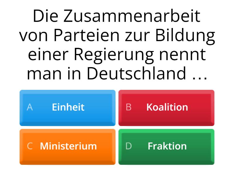 Parteien In Deutschland_Fragen LiD - Quiz