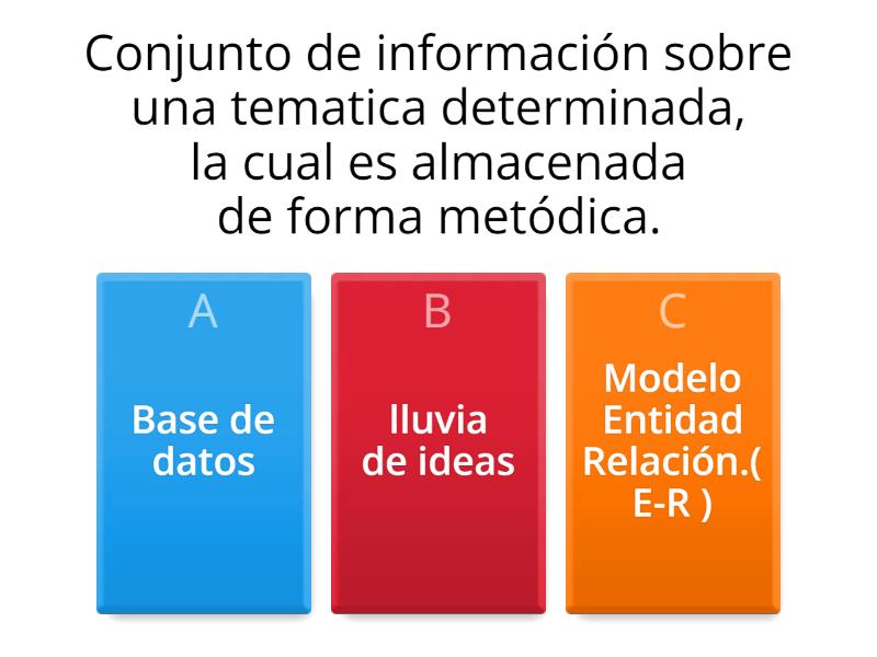 BASE DE DATOS - Cuestionario