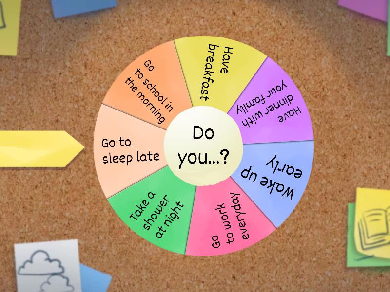 My routine - Spin the wheel