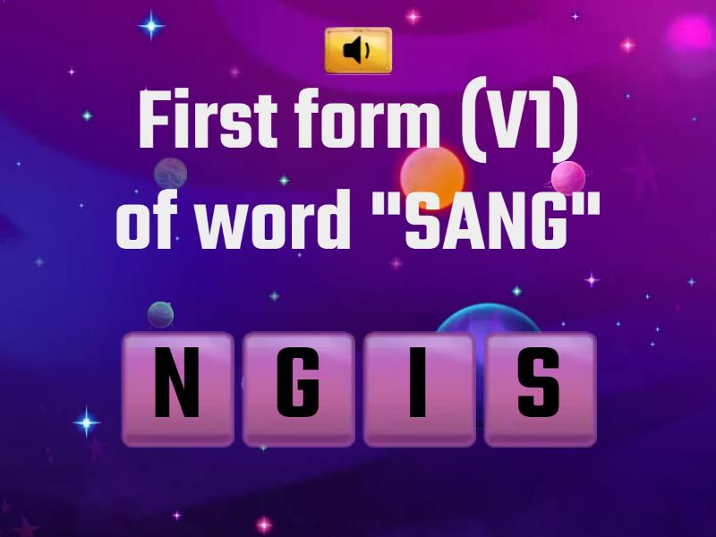 REGULAR & IRREGULAR GAME QUIZ - Anagram