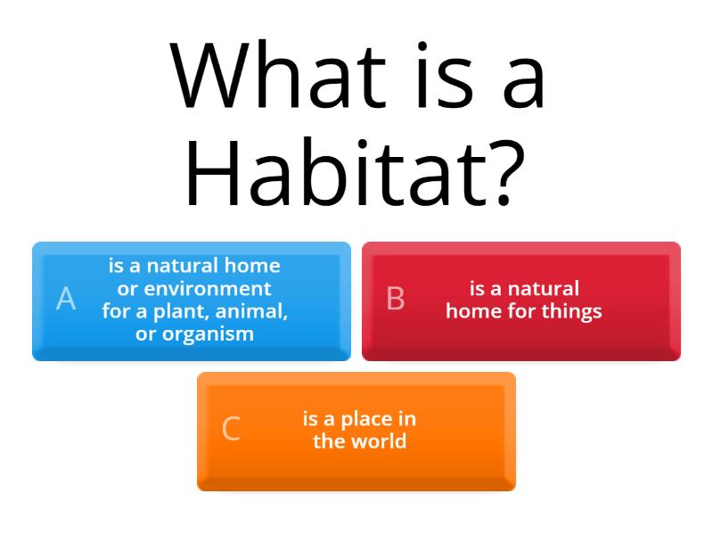 Grade 4 Habitats and Communities Quiz
