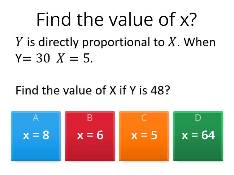 Direct Proportion - Quiz