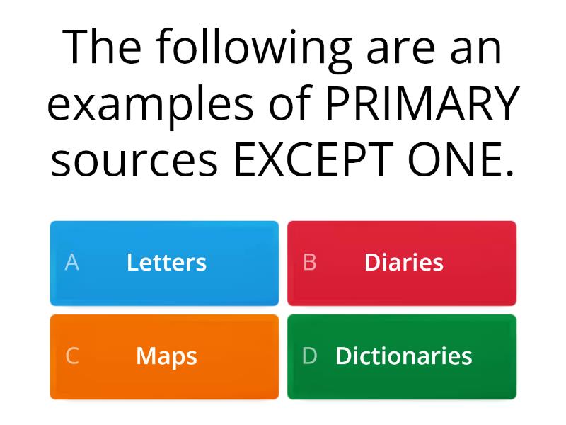 Expand The Content Using Notes From Primary And Secondary Sources. - Quiz