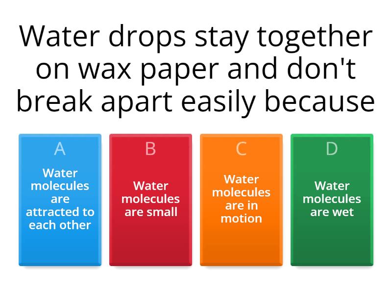 Matter Solid, Liquid, and Gas Quiz