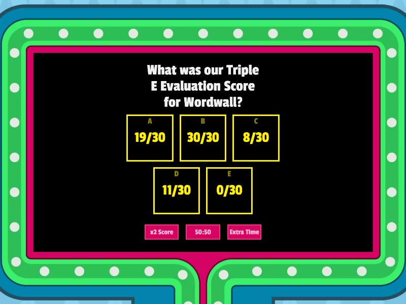 Exit Ticket Gameshow Quiz