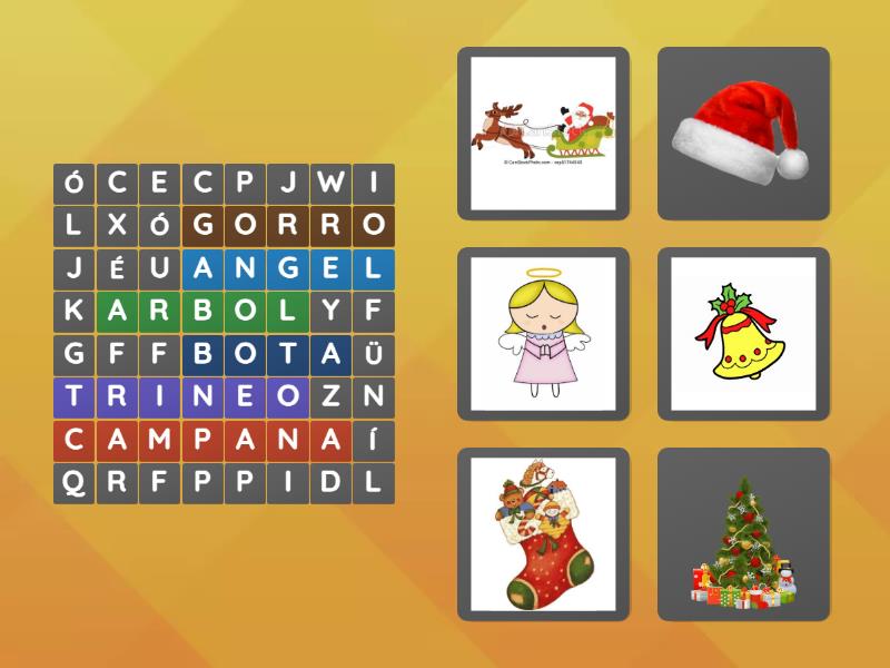 SOPA DE LETRAS NAVIDAD - Wordsearch