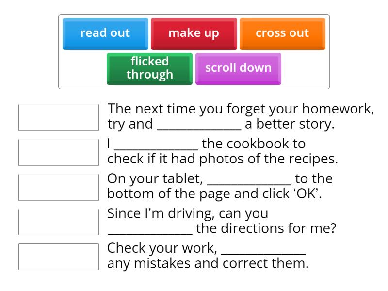 UNIT 9: GATEWAY TO THE WORLD B1 / PHRASAL VERBS - Une las parejas