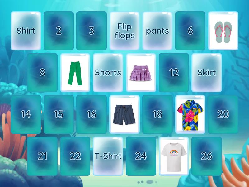 Clothes Memory - Matching pairs
