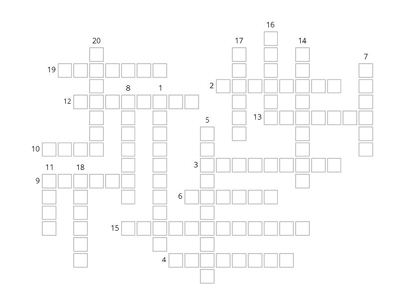 W4 Spelling Crossword