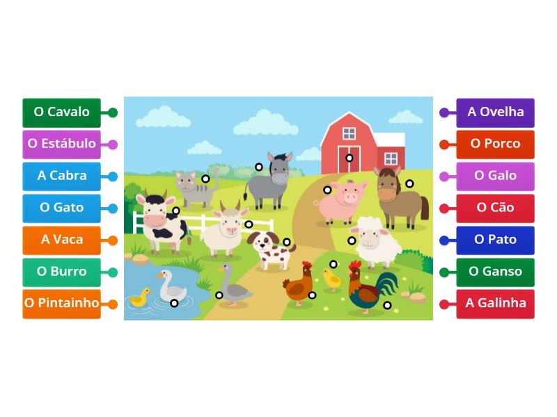 Animais da Quinta yr1 - Labelled diagram