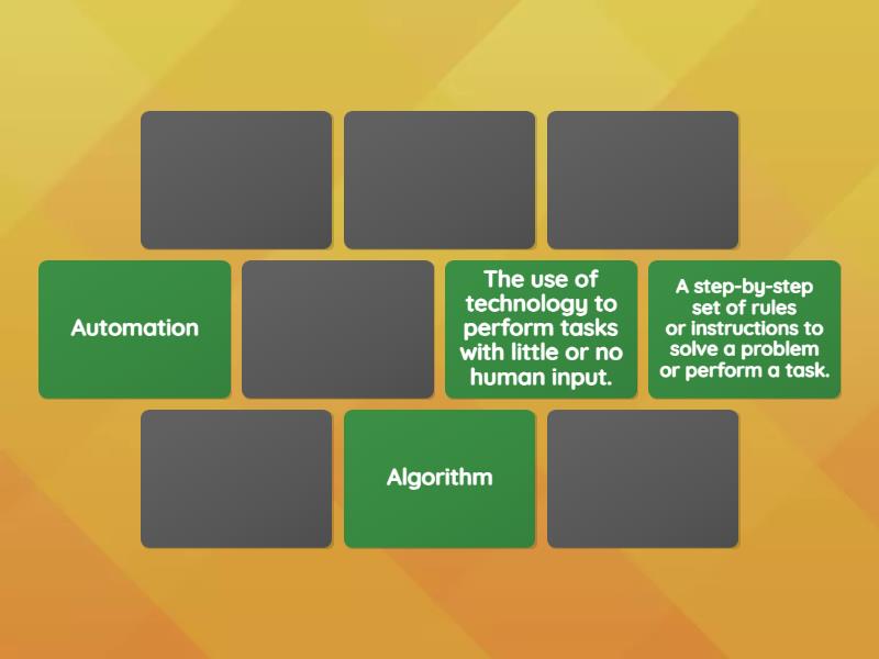 Match The Definition Matching Pairs