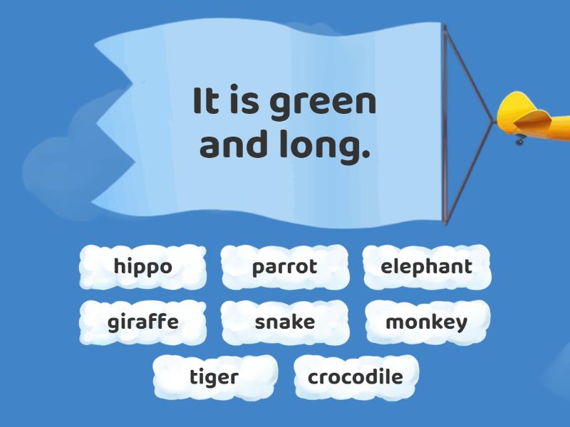 Kids box 1 unit 7 Wild animals - Find the match