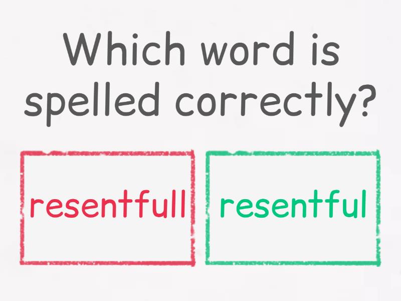 5.2 Which word is spelled correctly? - Quiz