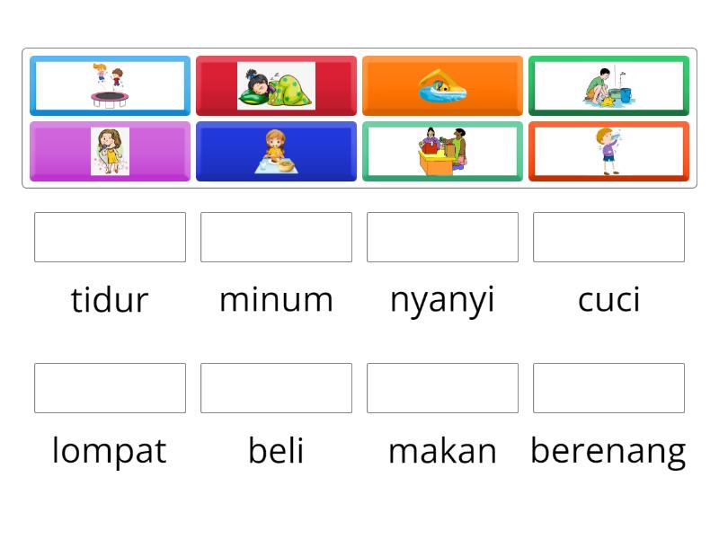 Aktiviti kata kerja - Match up