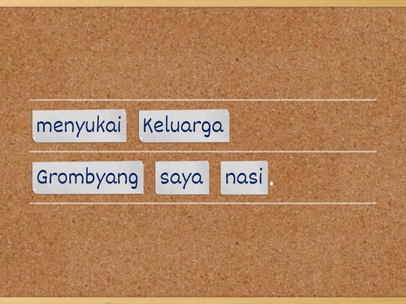 Menyusun Kata Acak Menjadi Kalimat Yang Benar - Unjumble