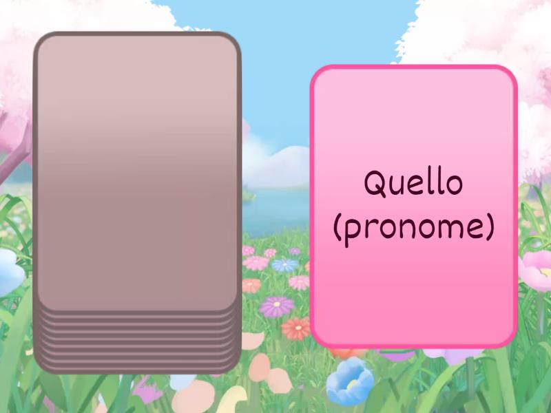 Frasi Con Aggettivi E Pronomi Dimostrativi
