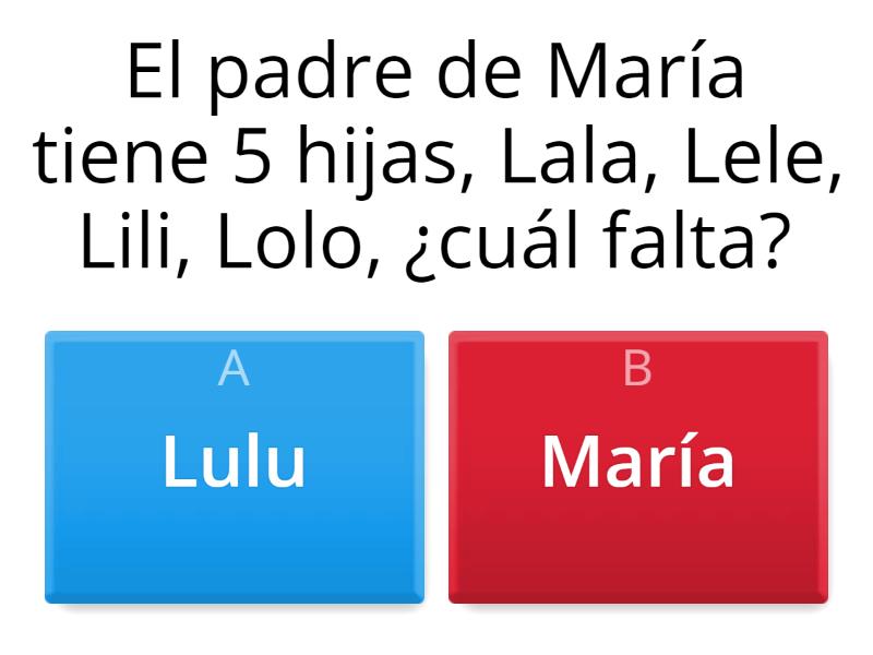 (Guess .....guesser) Adivina.... Adivinador - Cuestionario