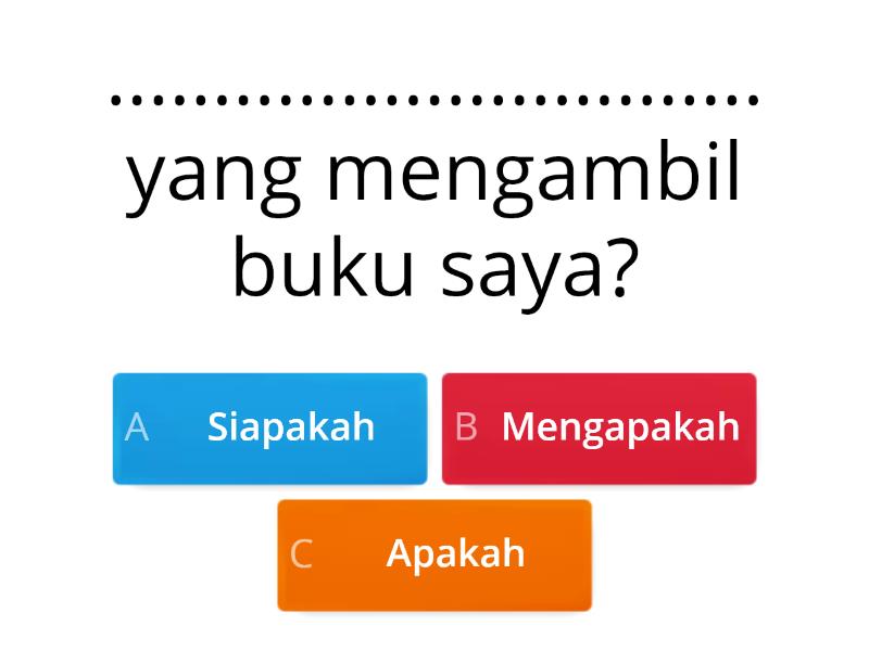 Ayat Tunggal Dan Ayat Majmuk - Quiz