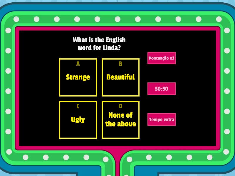 Basic Question Quiz - Gameshow quiz
