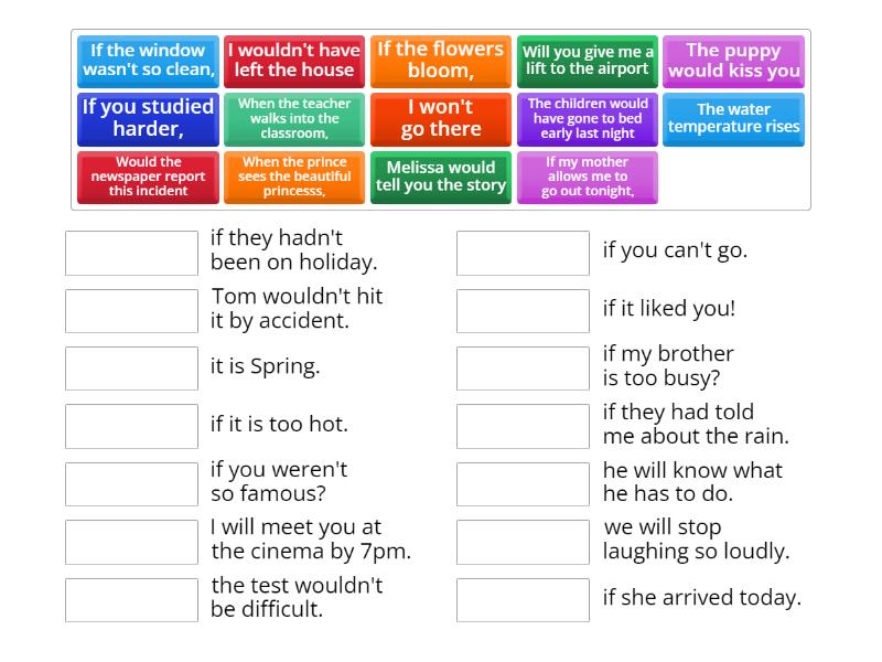 !!!B2/Mixed conditionals - Match up