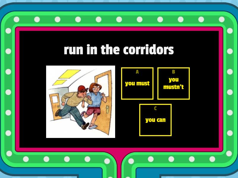 classroom rules - Gameshow quiz