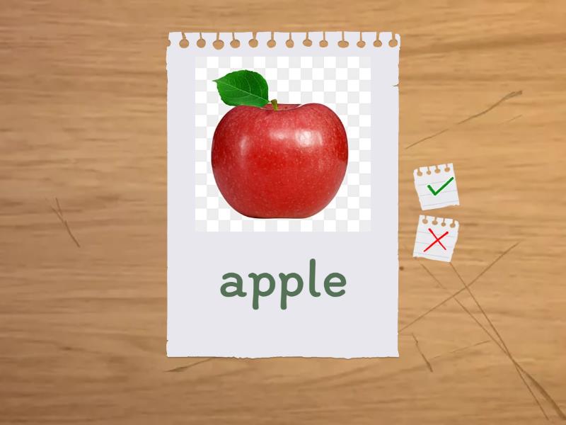 Apple - Flash cards