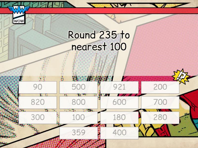 Rounding to the nearest 10 and 100 - Find the match