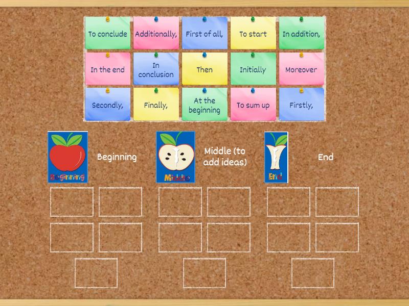 Sequence words A2 - B1 - Ordenar por grupo