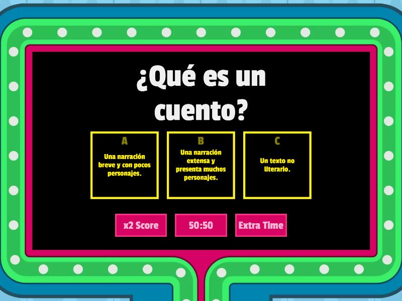 Cierre cuento - Gameshow quiz