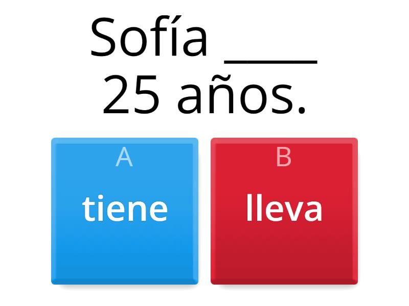 - Tener Vs Llevar - Quiz