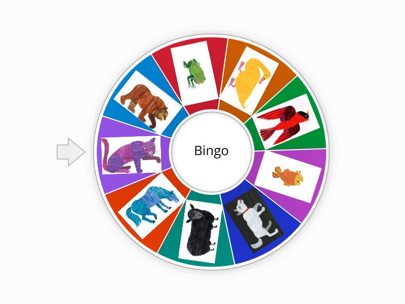 Brown Bear: ANIMALS & COLOURS - Spin the wheel