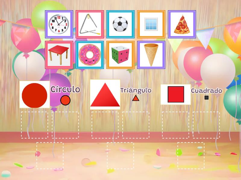 Separalos por figuras geometricas 