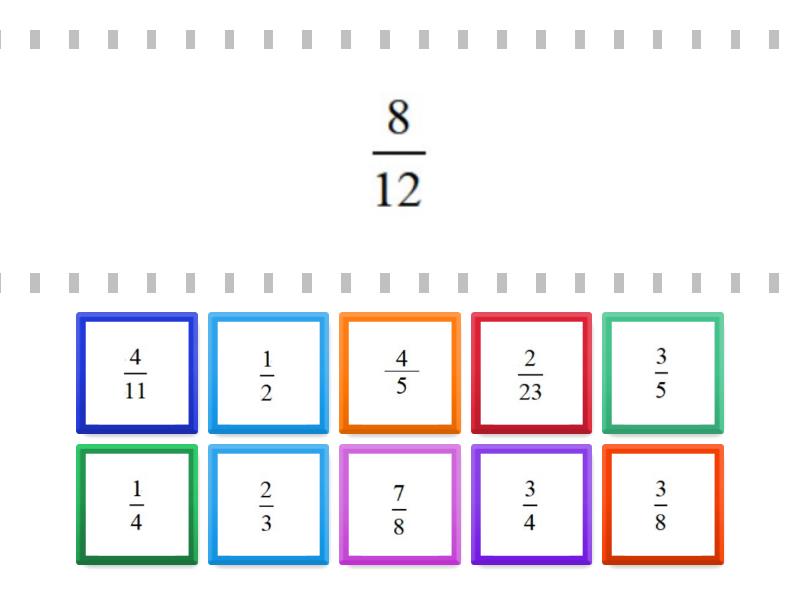 Fraction Reduction 1 - Find the match