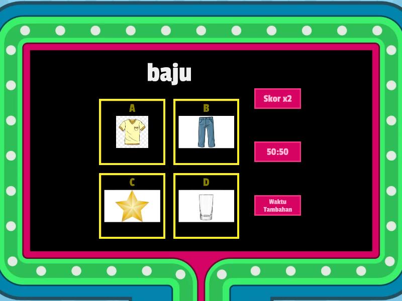 Memasangkan Kata Dan Gambar - Gameshow Quiz