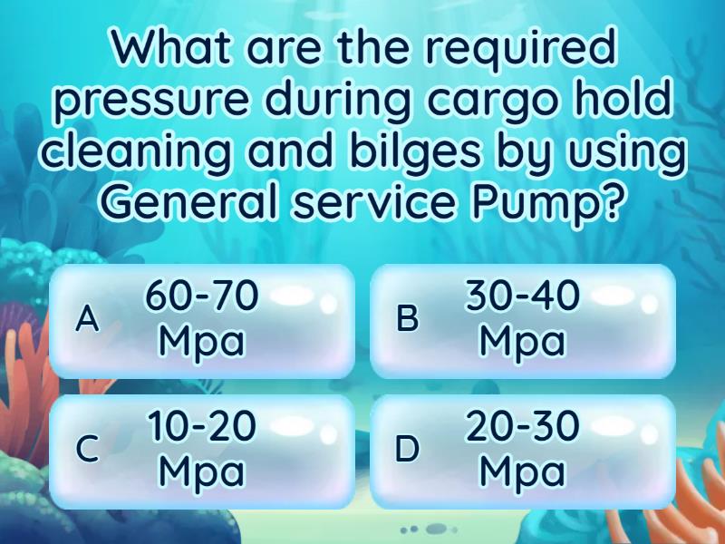 THE QUEST REFERRING TO KINDS OF PUMPS - Quiz