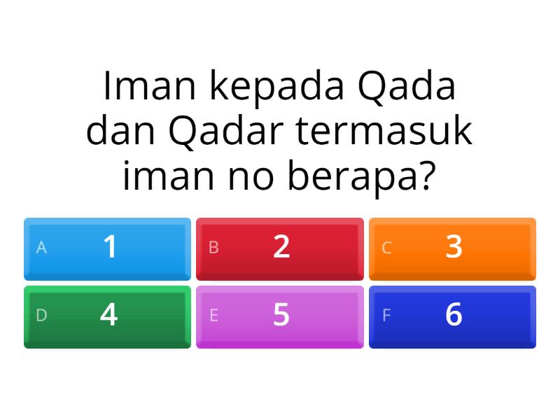 Syu'abul Iman - Quiz