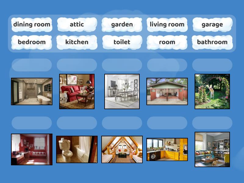 Power Up 1 Unit 8 Rooms Matching - Match up