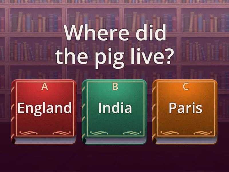The Pig MCQ Questions - Quiz