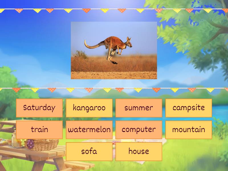 Academy Stars 2. End of year review. Vocabulary - Find the match