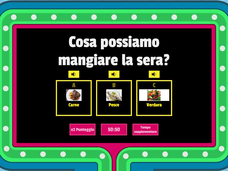 LA PIRAMIDE ALIMENTARE - Gameshow Quiz