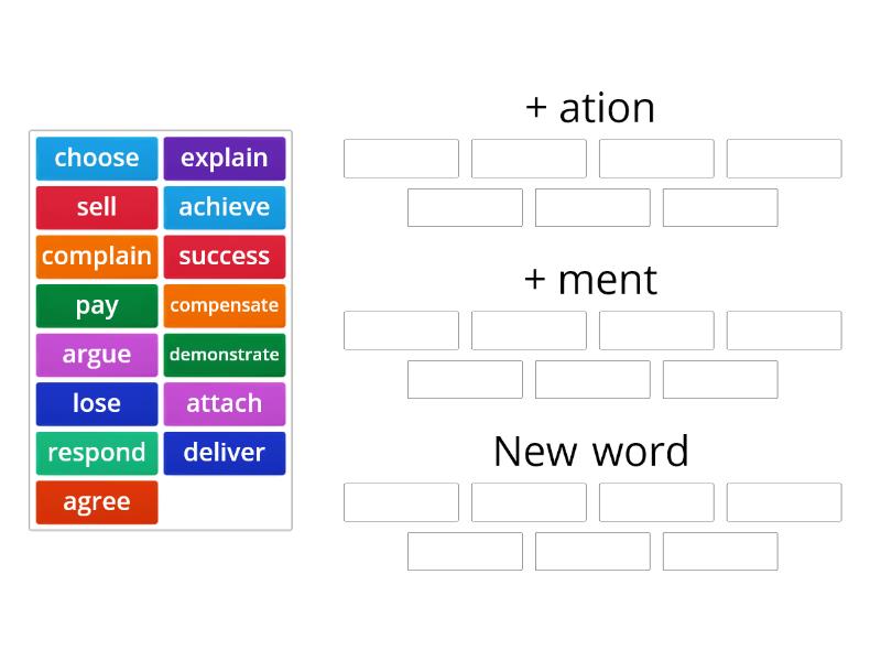 making-nouns-from-verbs-group-sort