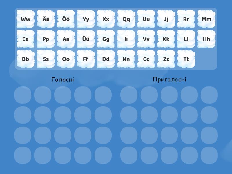  Das Deutsche Alphabet (A1) - Group sort 
