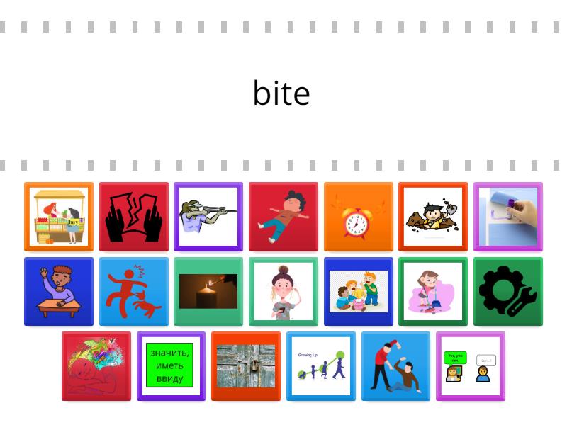 part 3 irregular verbs spotlight 5 - Find the match