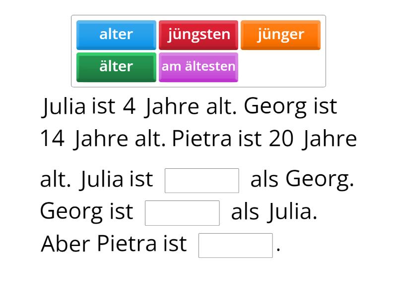 A2 K3 Komparativ Und Superlativ - Missing Word