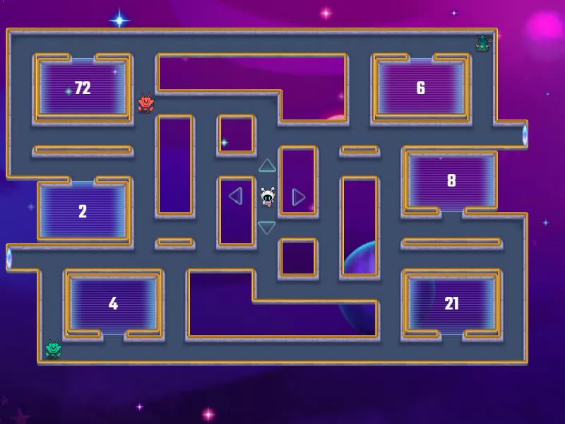 Aprendamos juntos con los numeros primos y compuestos maze chase