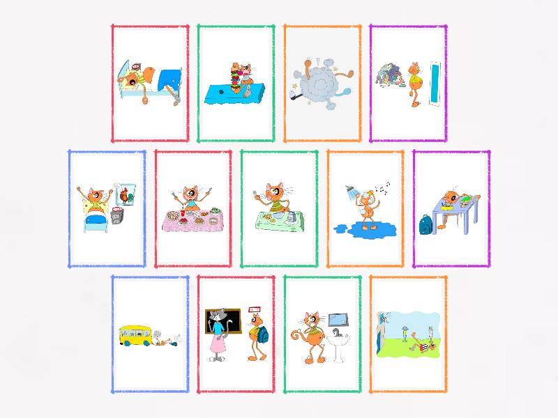 MR. CAT'S CRAZY DAY FLASHCARDS - Flip tiles