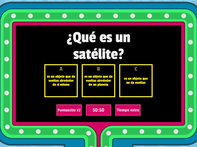 Cuestionario Tema De Los Planetas - Gameshow Quiz