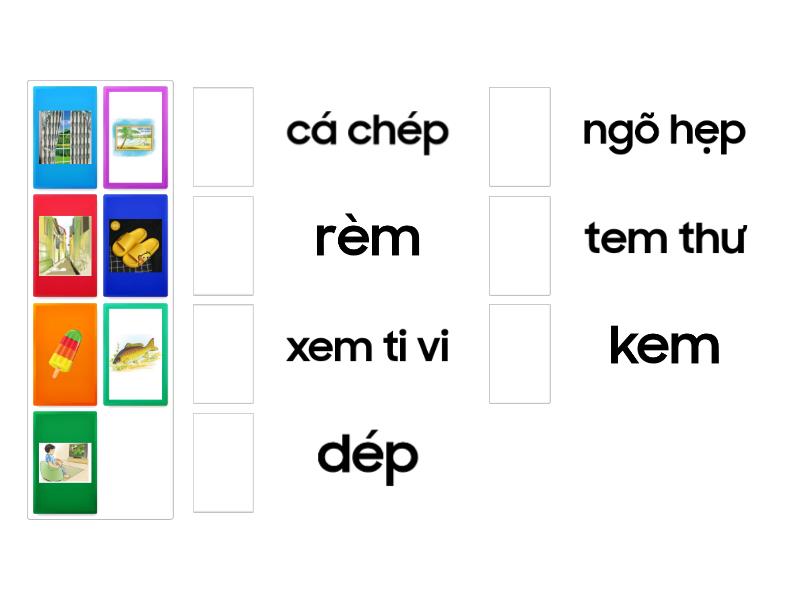 Vần em - ep - Match up