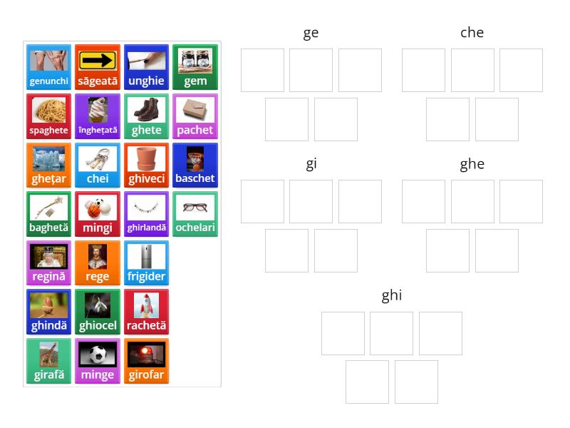 ge, gi, ghe, ghi, che, chi - Group sort