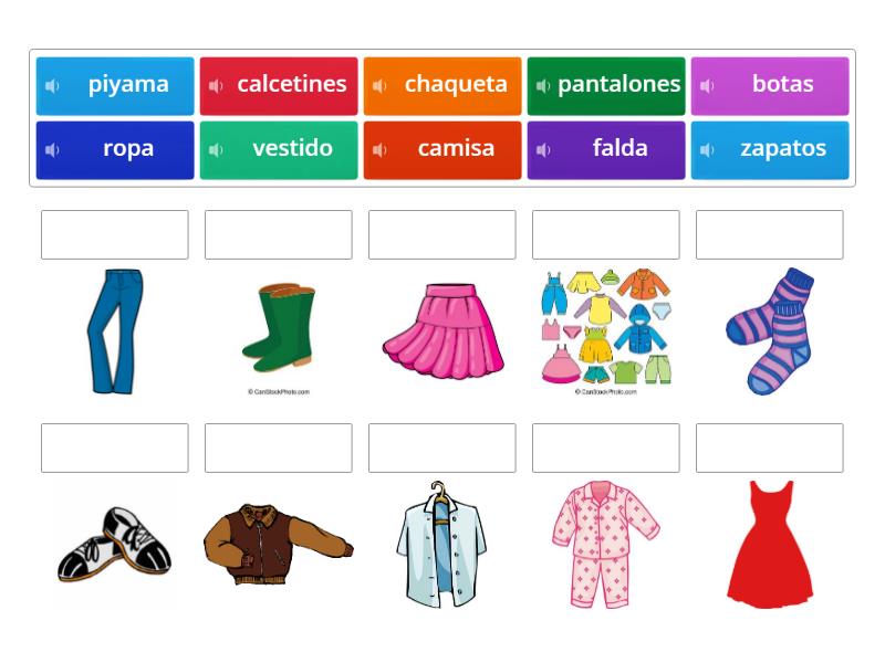 La Ropa 1st Grade - Match up